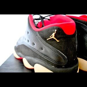 Jordan 13 XIII Black Red Low Authentic